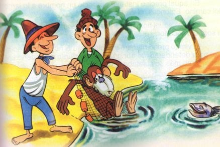 Fabula El Mono y los Pescadores